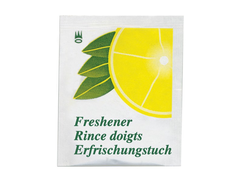 42198 RINCE DOIGTS Citron en sachet carton de 1000 lingettes - Sabatie Sarl